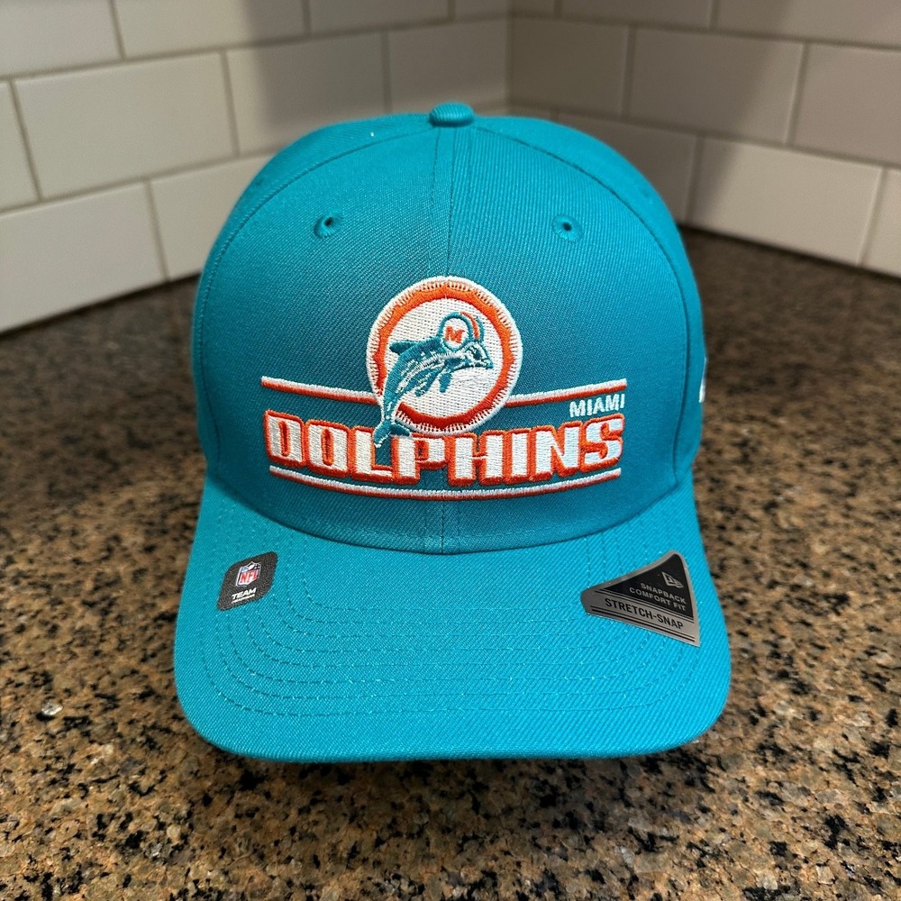 Miami Dolphins Hat New Era 9SEVENTY Stretch-Snapback Teal COOLERA New
